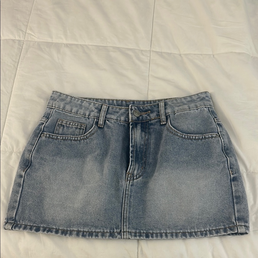 Denim Mini Skirt